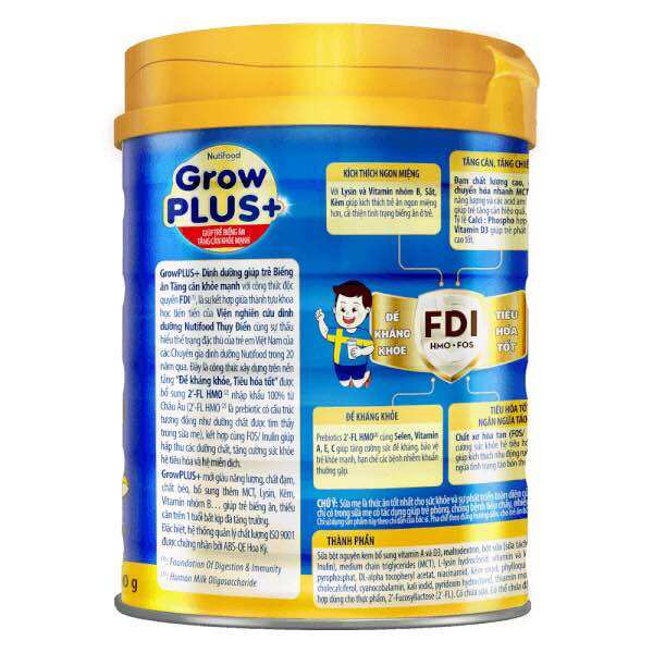 [HSD 10-2025] Sữa Bột Nutifood Growplus Xanh - Hộp 1.5kg.