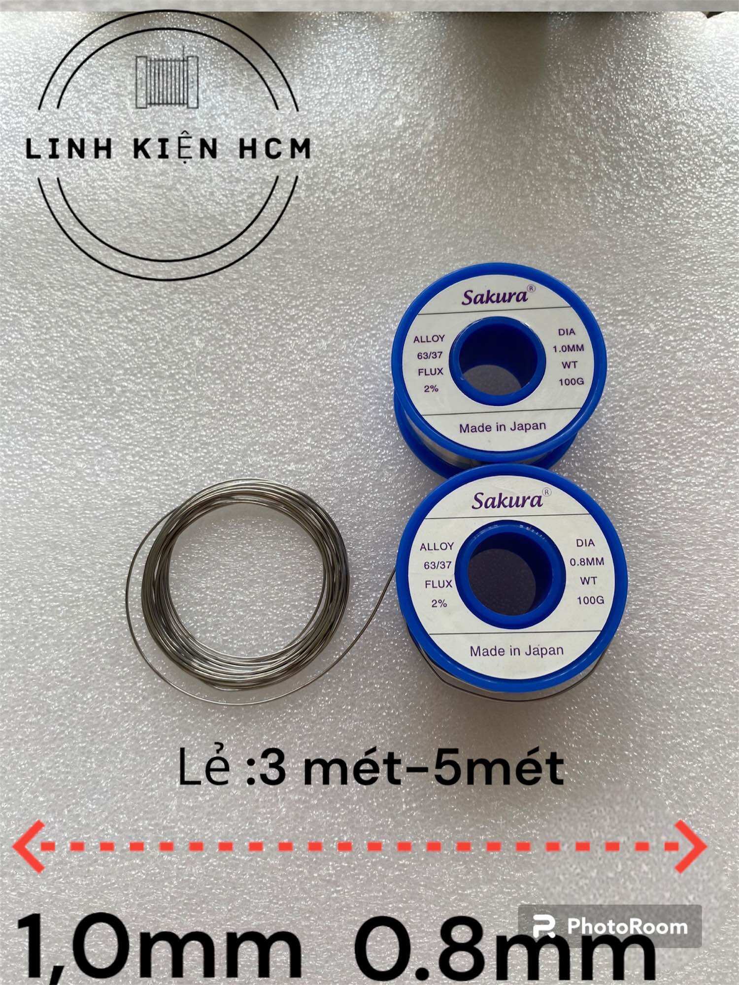 Thiếc hàn chì hàn nhật bản sakura 63/67 flux2%