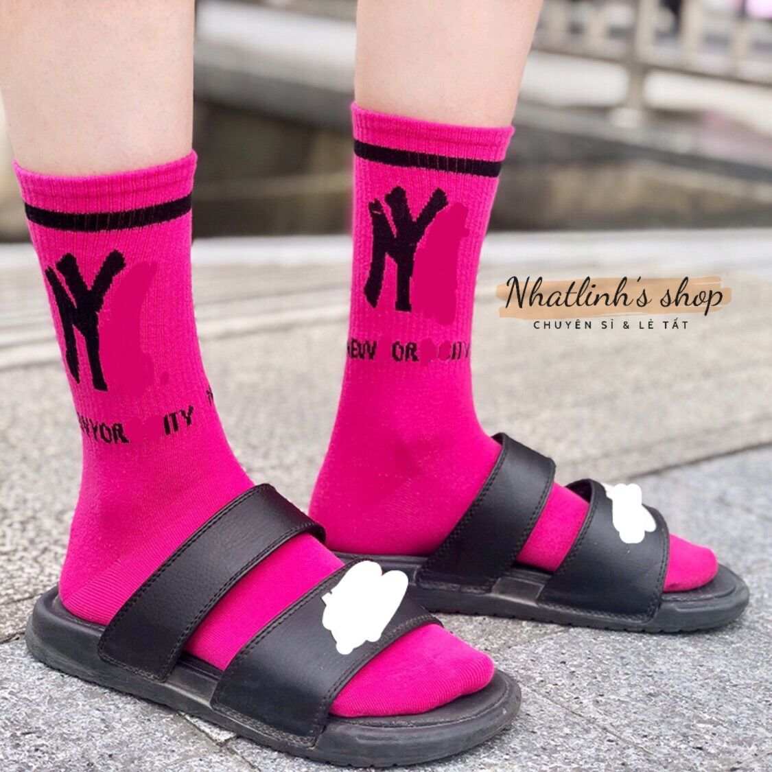 tất (vớ) chữ NY màu cao bắp