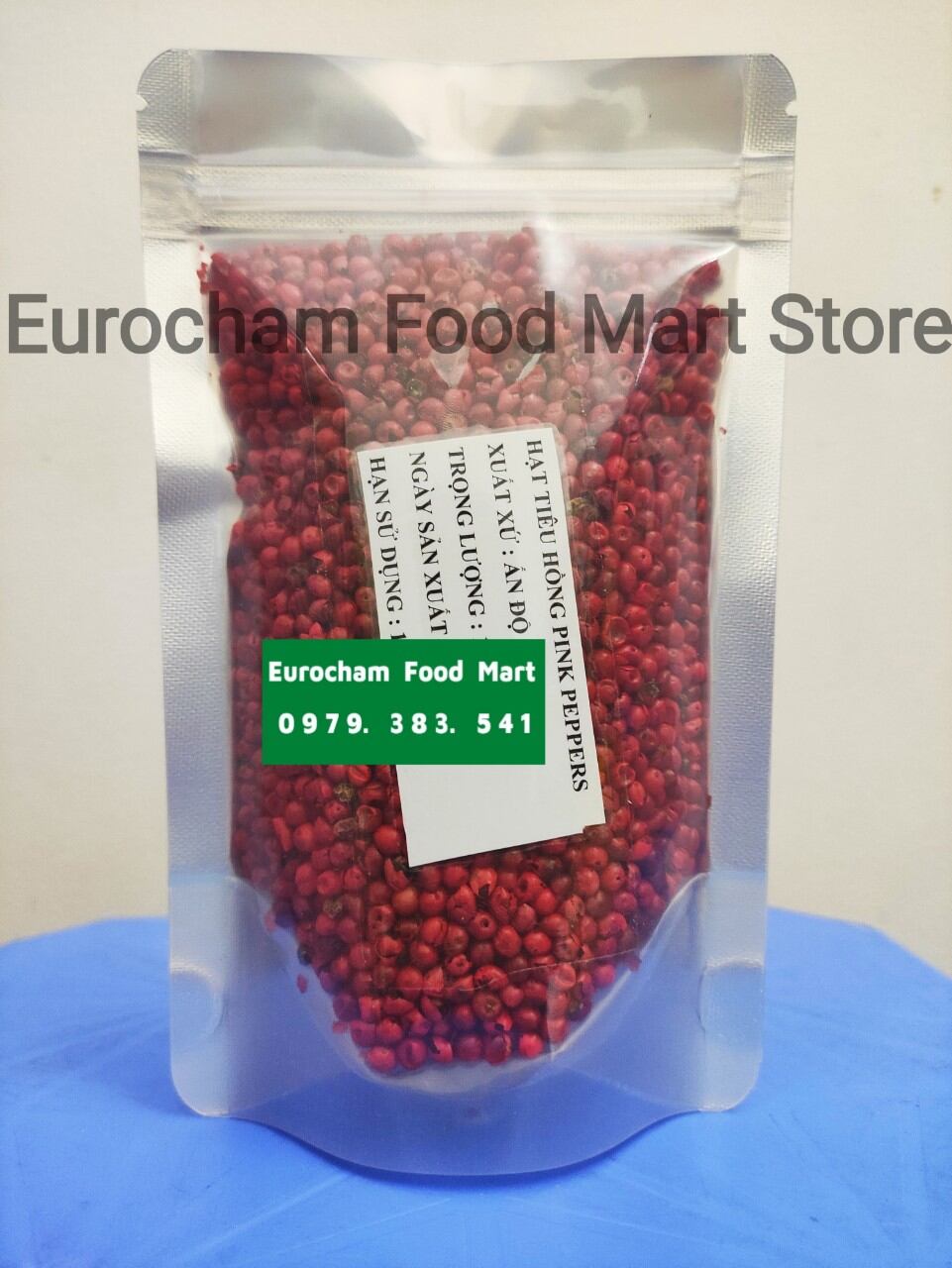 Gia vị pink pepper organic india 100 gram hạt tiêu hồng hữu cơ nhập khẩu từ ấn độ