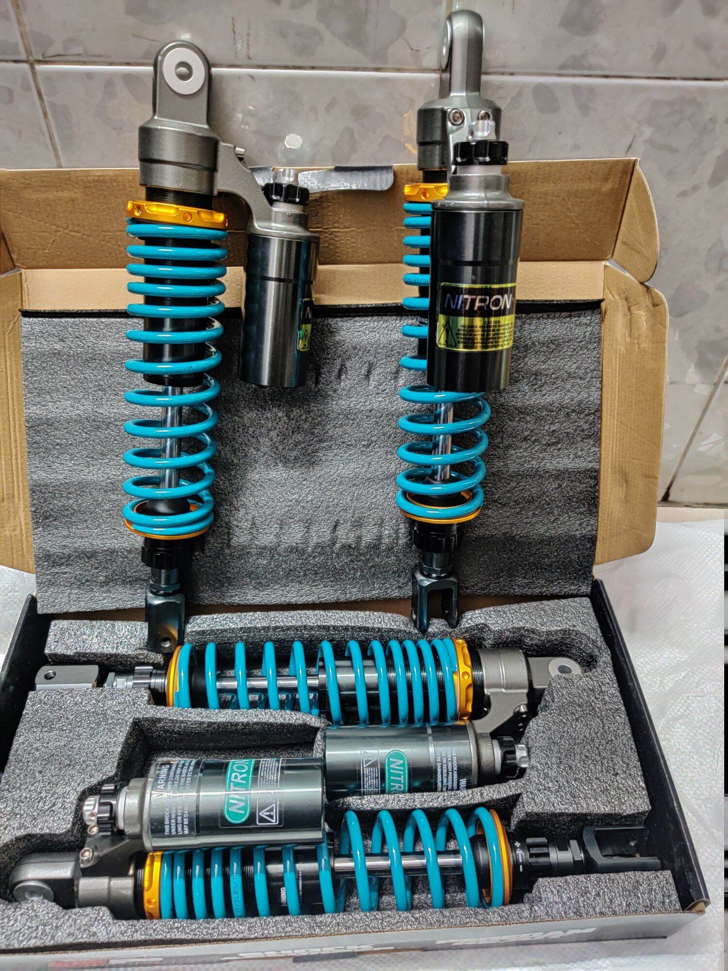 Phuộc Nitron Bình dầu gắn SHVN tăng chỉnh thật