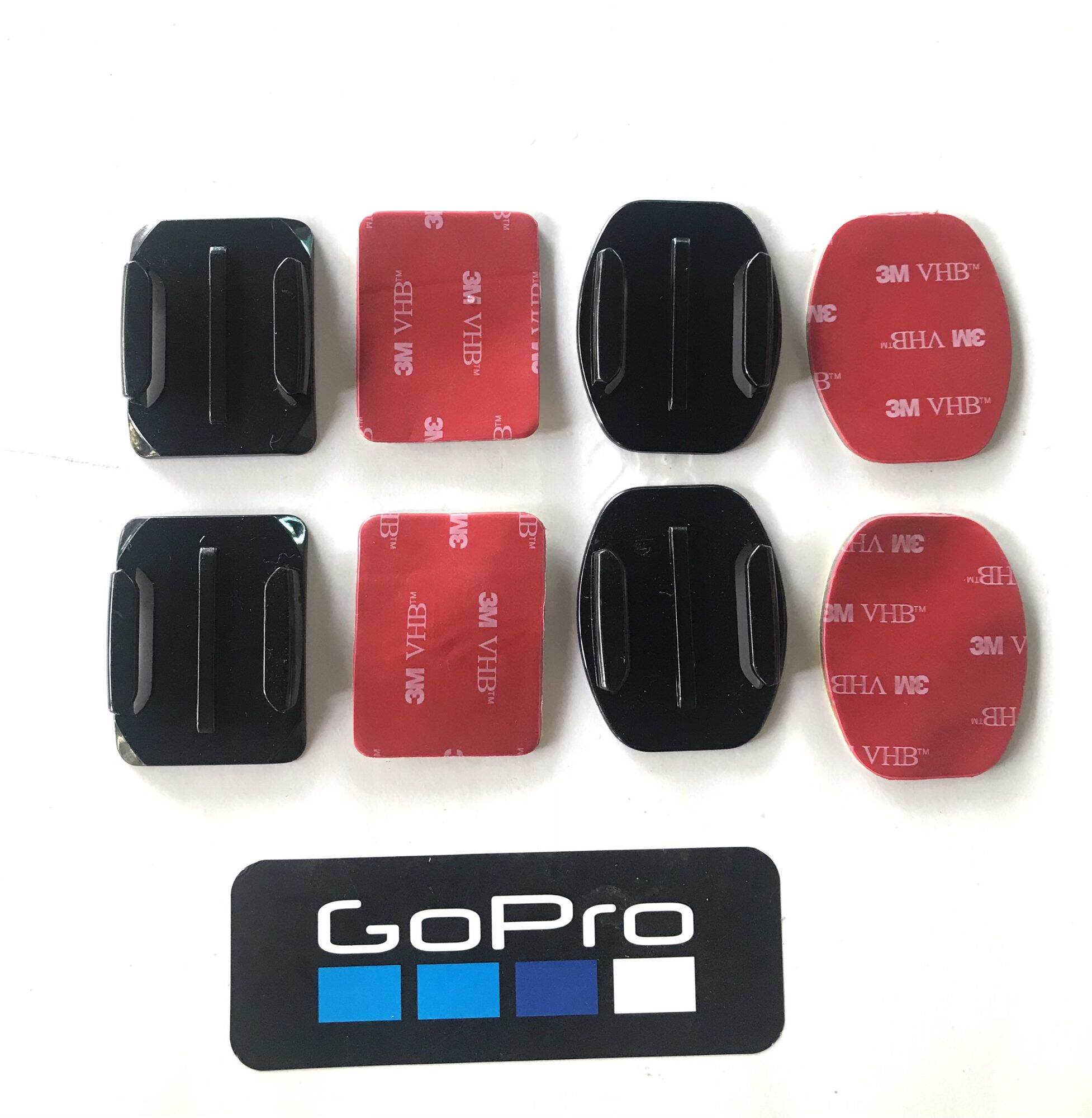 Bộ 2moun cong 2 phẳng kèm miếng dán 3m phụ kiện gopro