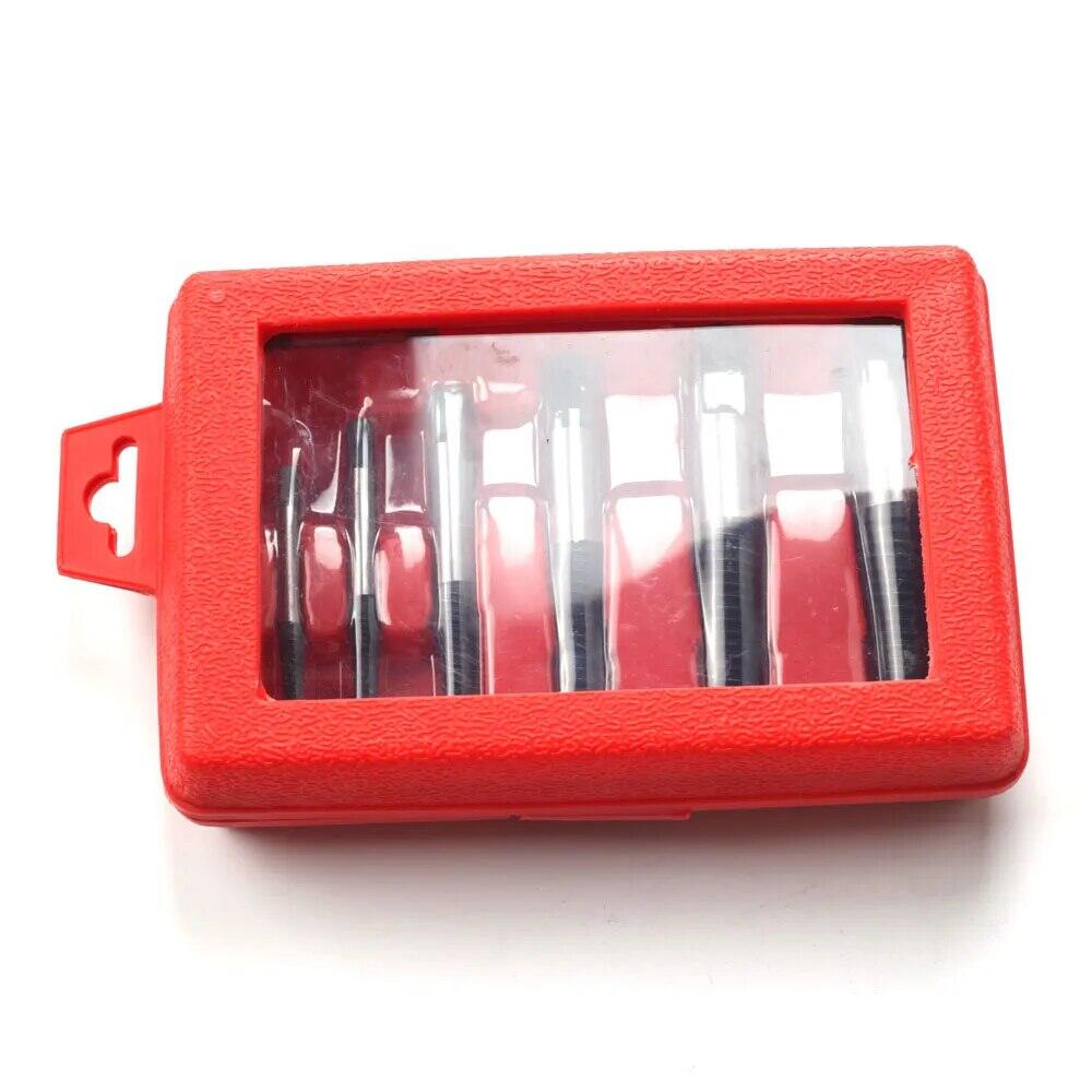 Broken Screw Remover Extractor Drill Bits 8Pcs Steel Durable Easy Out Remover Center Drill Damaged Bolts Remover Drill Tool