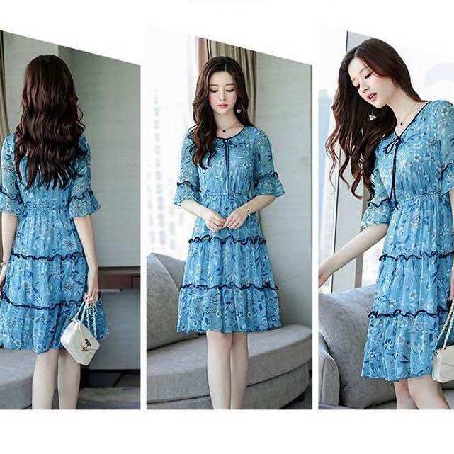 Đầm voan 2 lớp phối tầng siêu xinh