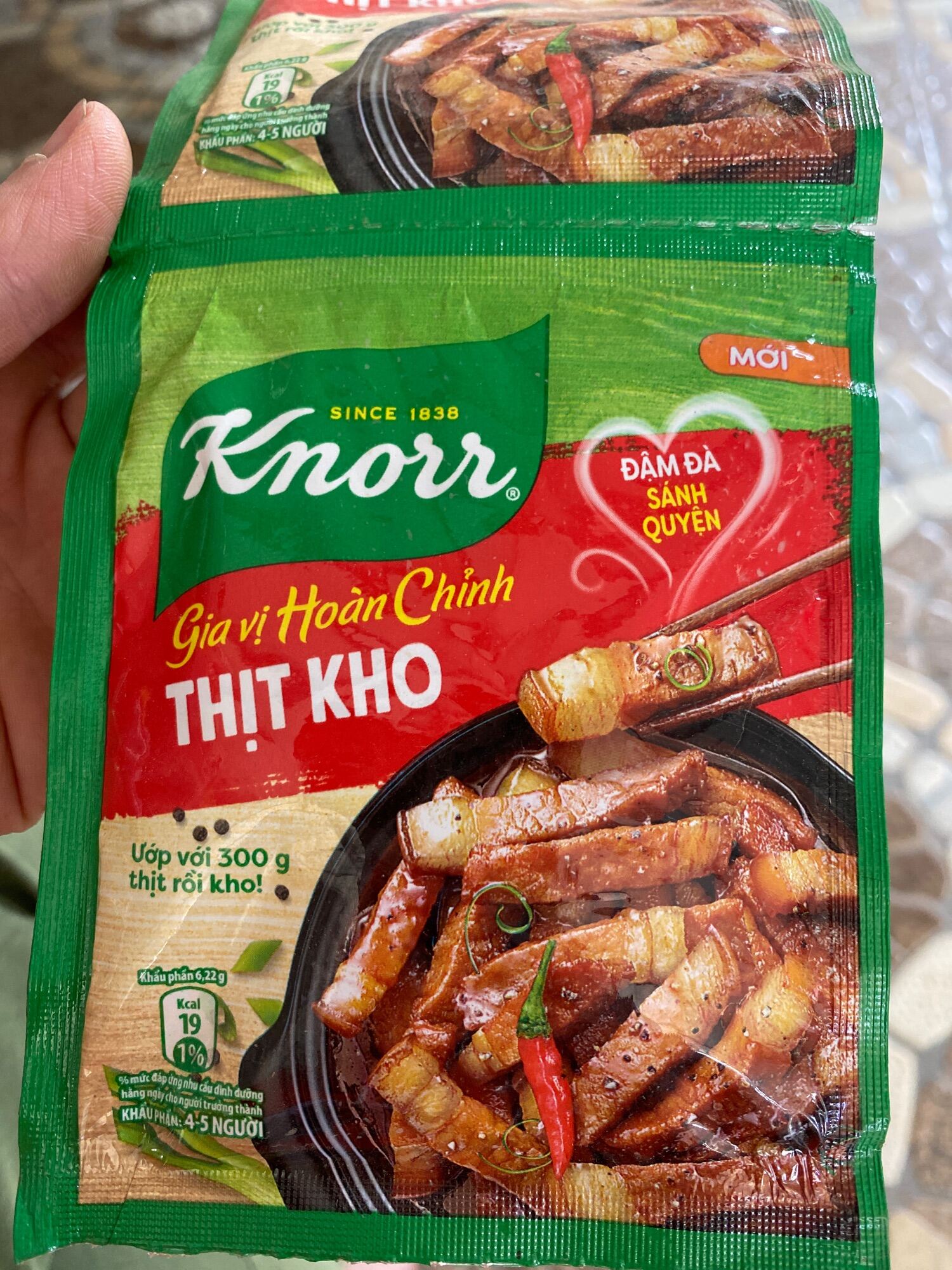 Gói thịt kho Knorr