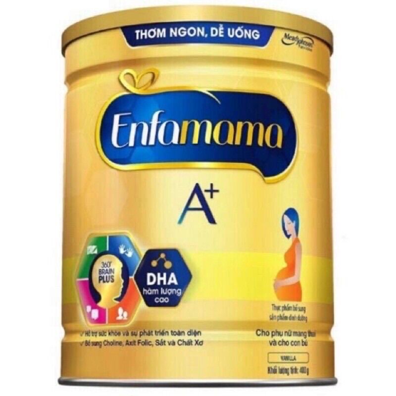 Sữa bột Enfamama hương vani,sô 400g/lon
