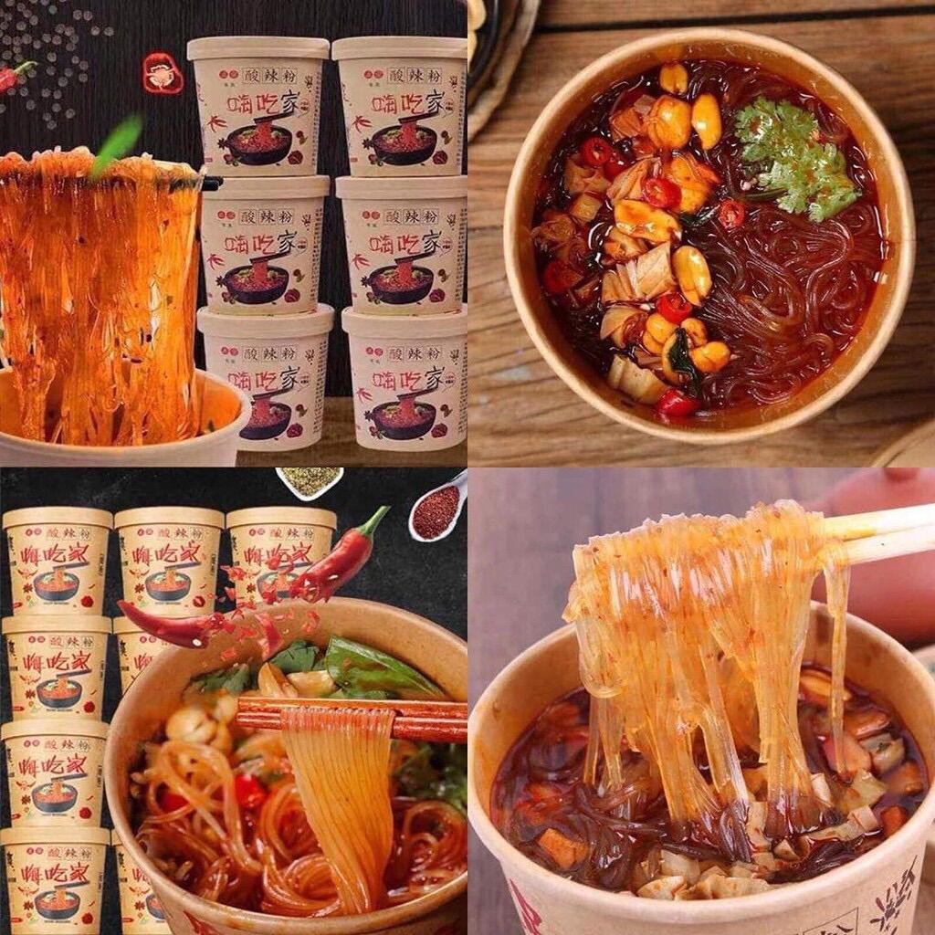 Thùng 6 Hộp Miến Chua Cay Trùng Khánh- Vị Cay Tê Ngon Khó Cưỡng- Bestore Foody