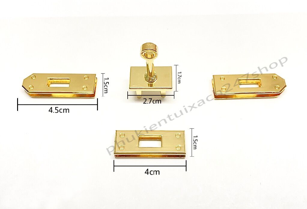 Hermes bag lock set 4 pieces (premium)
