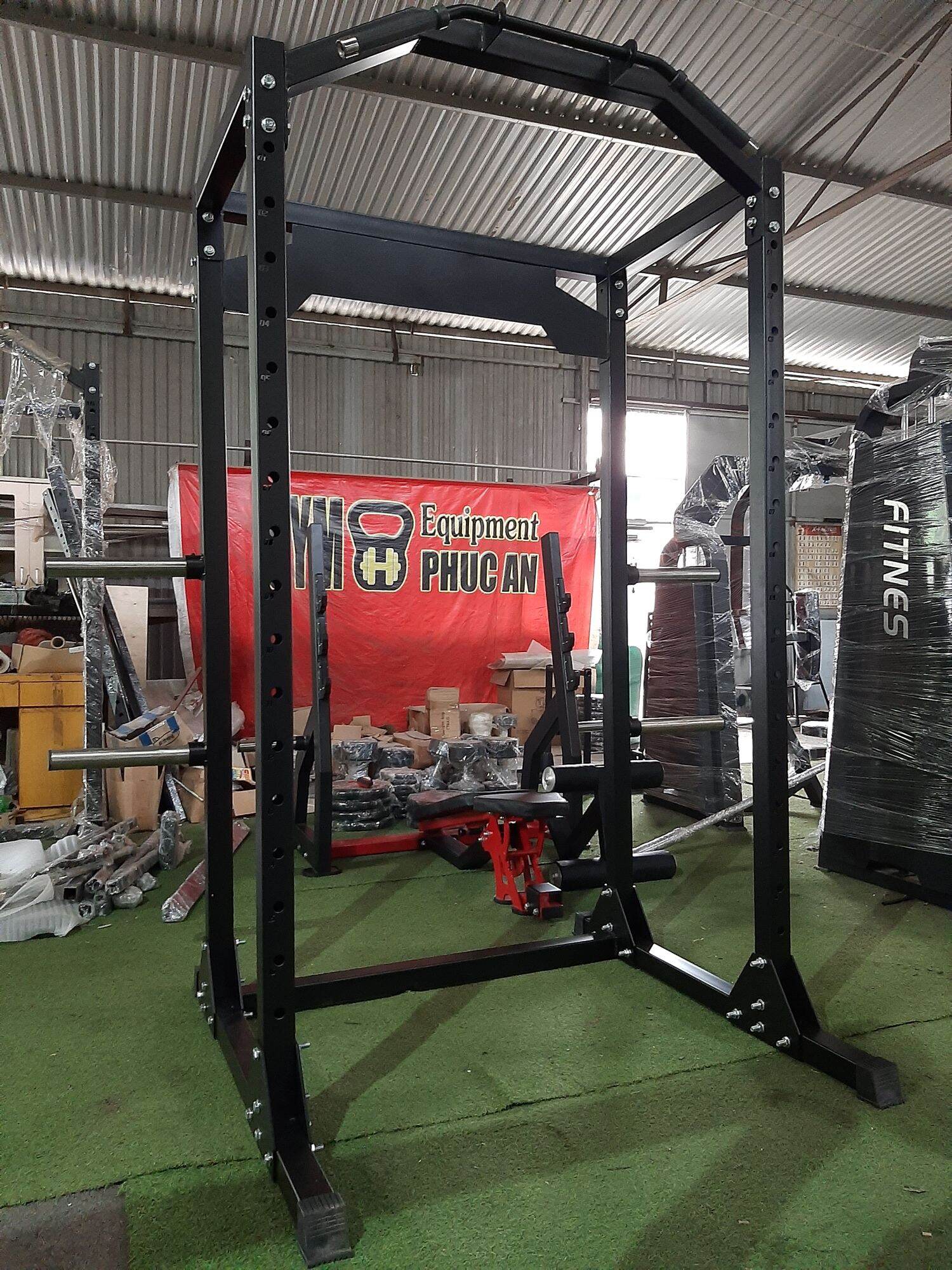 Khung rack squat 4 cột