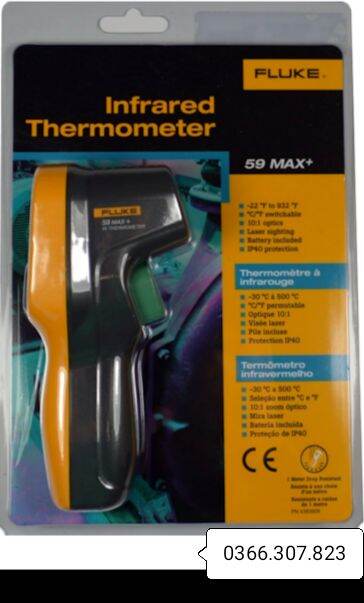 [HCM]Máy đo nhiệt độ bằng hồng ngoại Fluke 59MAX+ (-30 °C đến 500 °C )