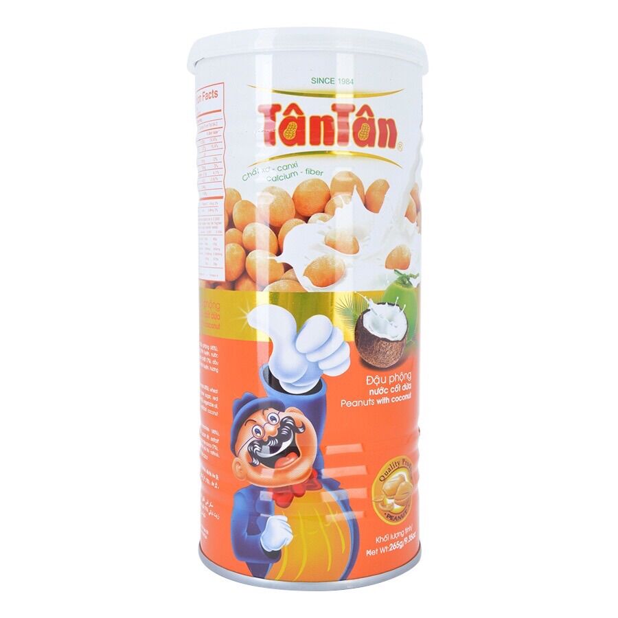 Combo 2 lon Đậu Phộng Nước Cốt Dừa Tân Tân, Lon 265g
