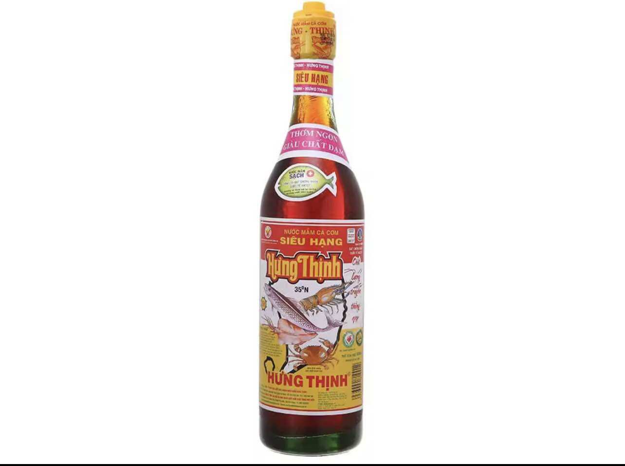 [HCM] NƯỚC MẮM CÁ CƠM ĐẶC SẢN HƯNG THỊNH 35 Độ-620 ml