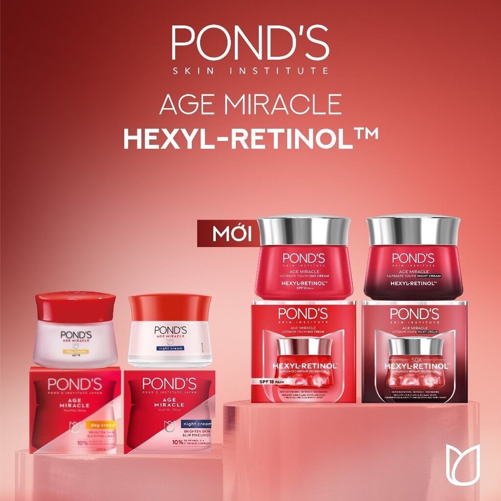 [HCM]Kem chống lão hóa ngày Pond’s Age Miracle HEXYL - RETINOL Wrinkle Corrector SPF18 PA++ 45G chính hãng