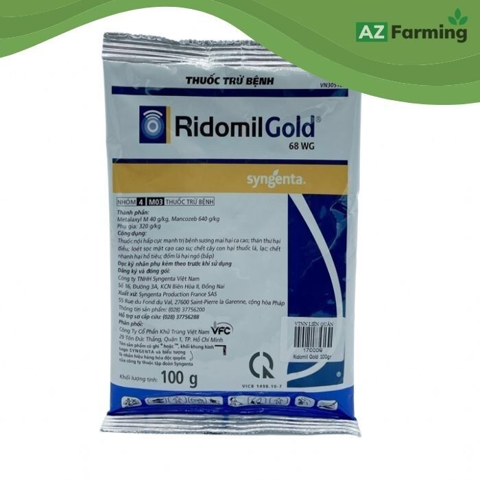 Ridomil Gold 68WG nấm bệnh (gói 100g)