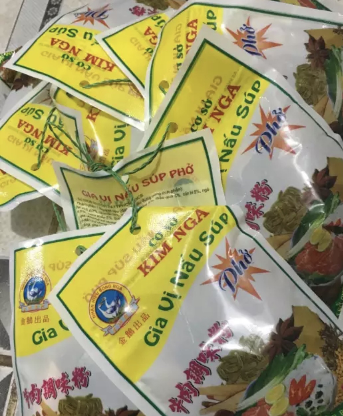 Gia vị nấu phở Kim Nga ( lốc 10 gói)
