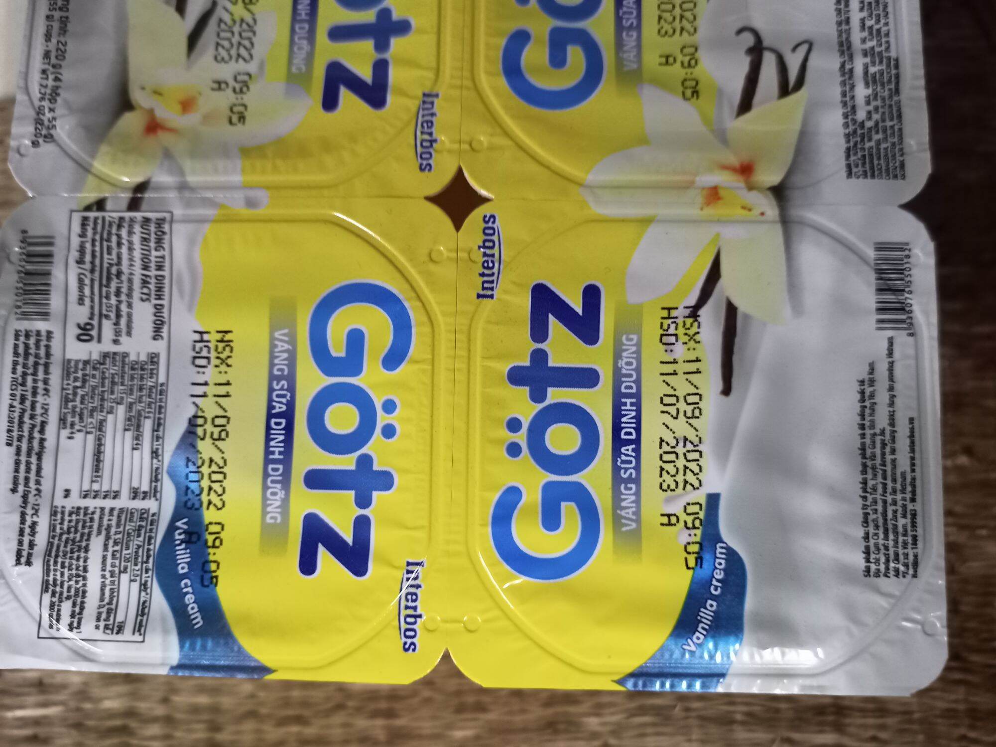 24 HỘP(  6 VĨx 4H) VÁNG SỮA GOZT, CÔNG NGHỆ ĐỨC,