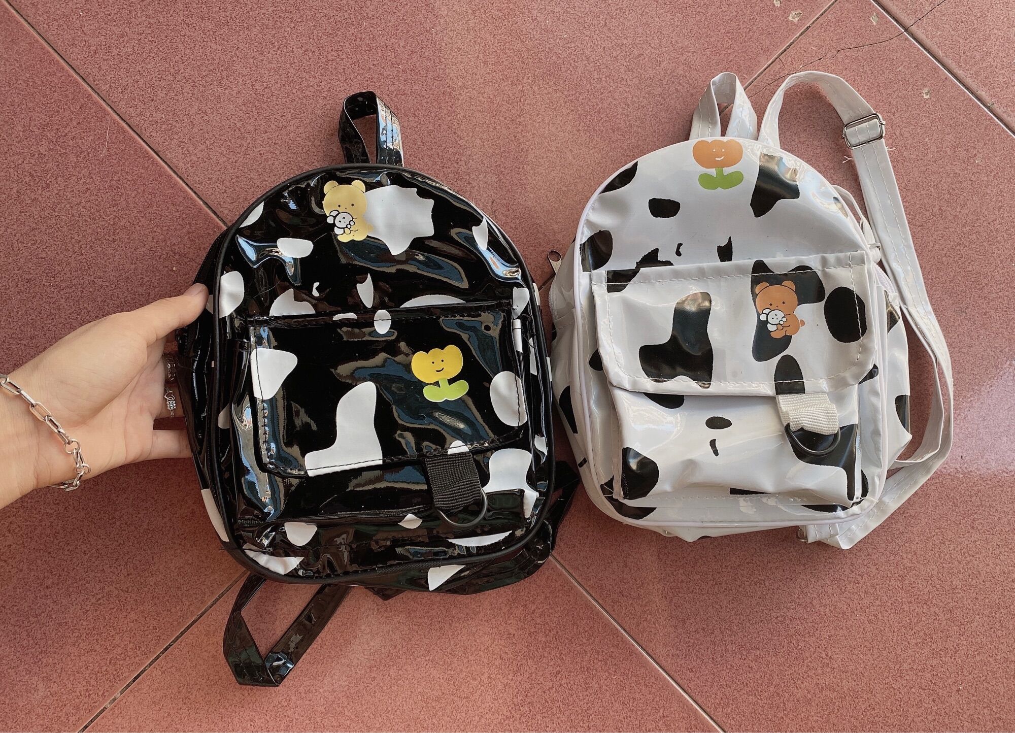 Balo mini bò sữa ảnh thật