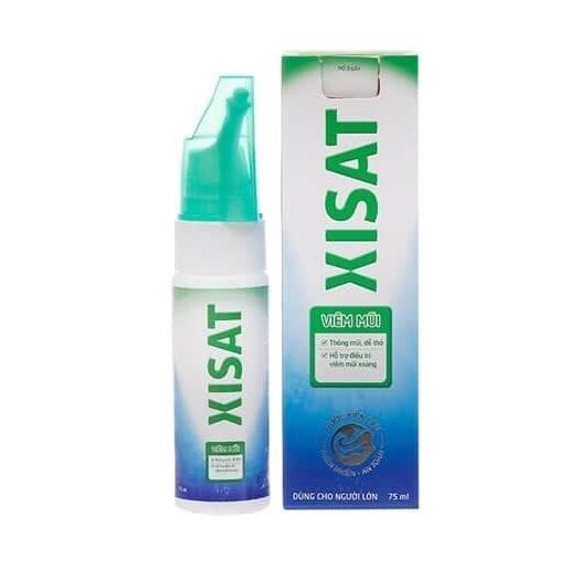 Xịt Xisat Xanh Lá Viêm Mũi chai 75ml