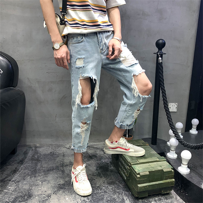 Quần bò ống rộng nam nữ rách gối màu đen khóa zip gấu 2 bên đẹp mới 221 ...