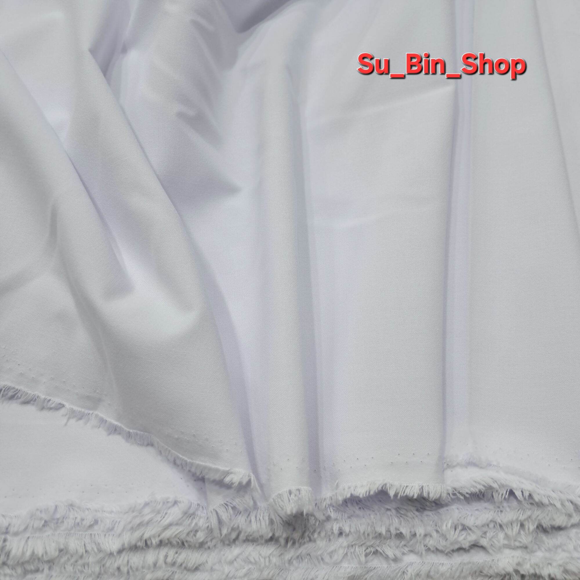 Vải kate FO trắng may đồ blouse y tá bác sĩ