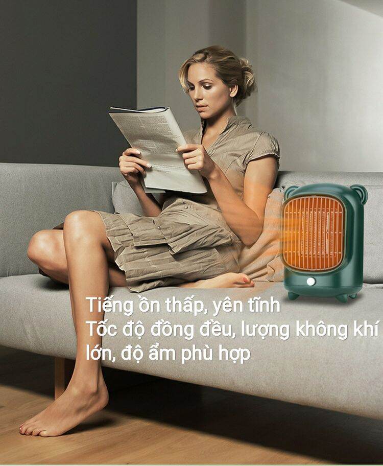 Quạt Sưởi Gốm Mini Space Heater Công Suất 500W