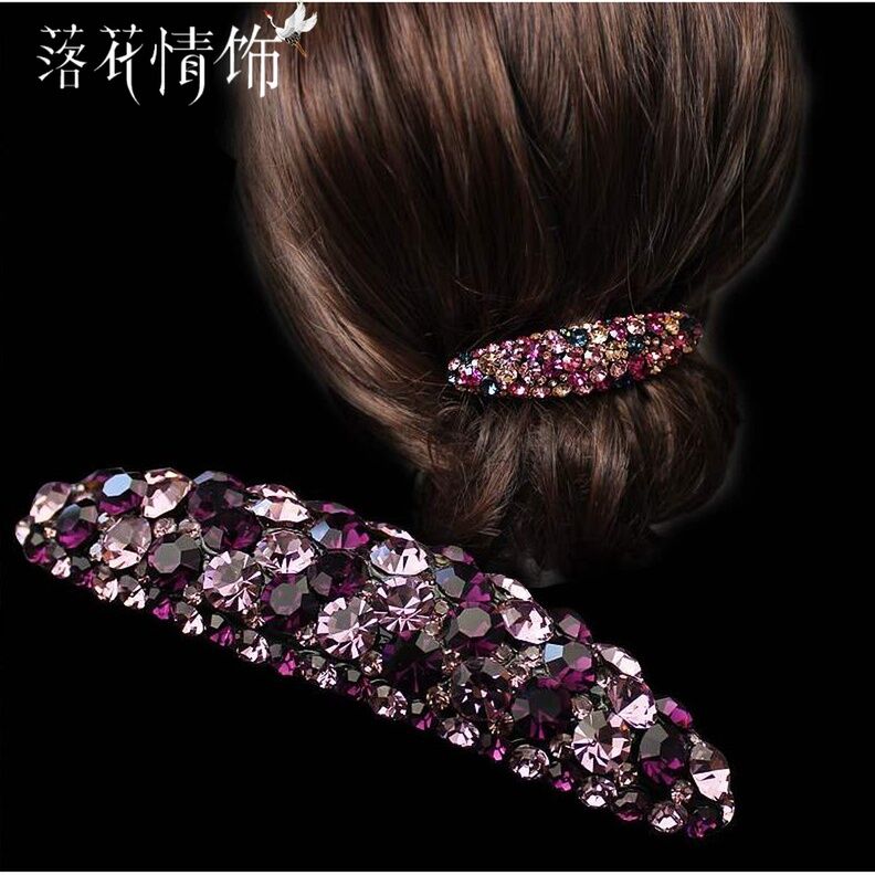 Kẹp Tóc Ngọc Trai Nửa Đầu Kẹp Tóc Đuôi Ngựa Kẹp Tóc Ngang Kẹp Tóc Mái Sau Kẹp Tóc Mẹ Phụ Kiện Tóc Hợp Kim Bạc Vàng Phong Cách Hàn Quốc