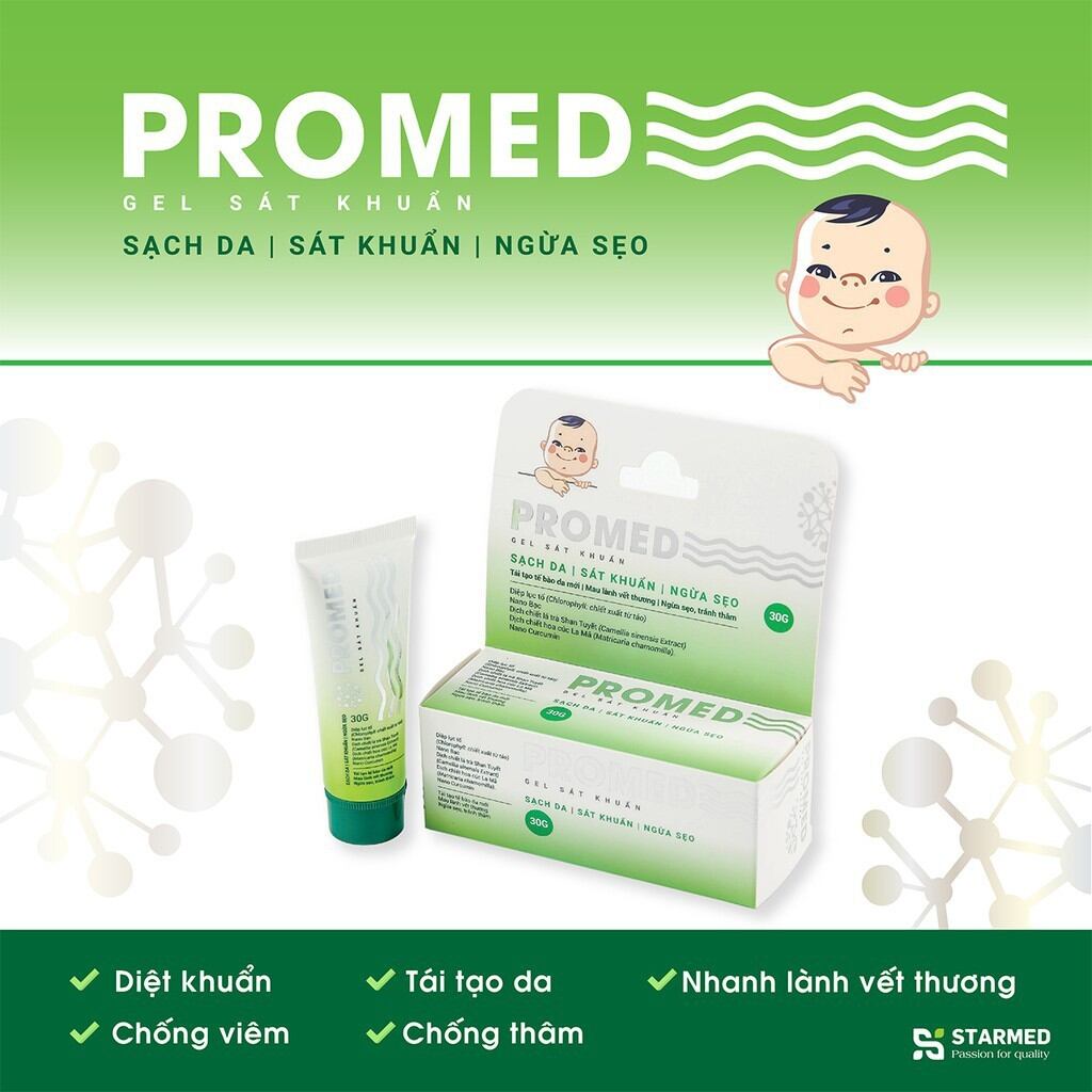 Gel sát khuẩn promed .