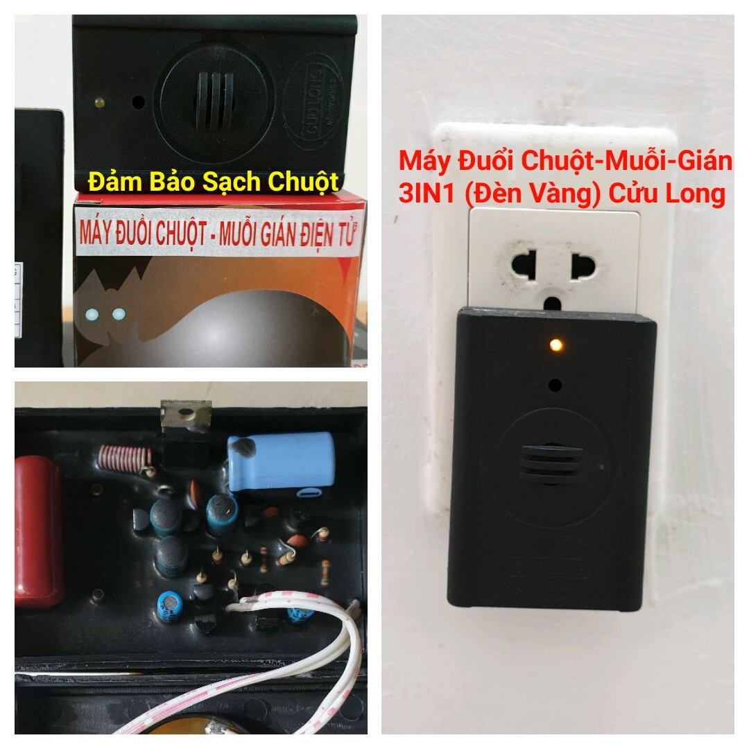 Máy Đuổi Chuột- Gián -Muỗi Cao Cấp 3 trong 1 Cửu Long