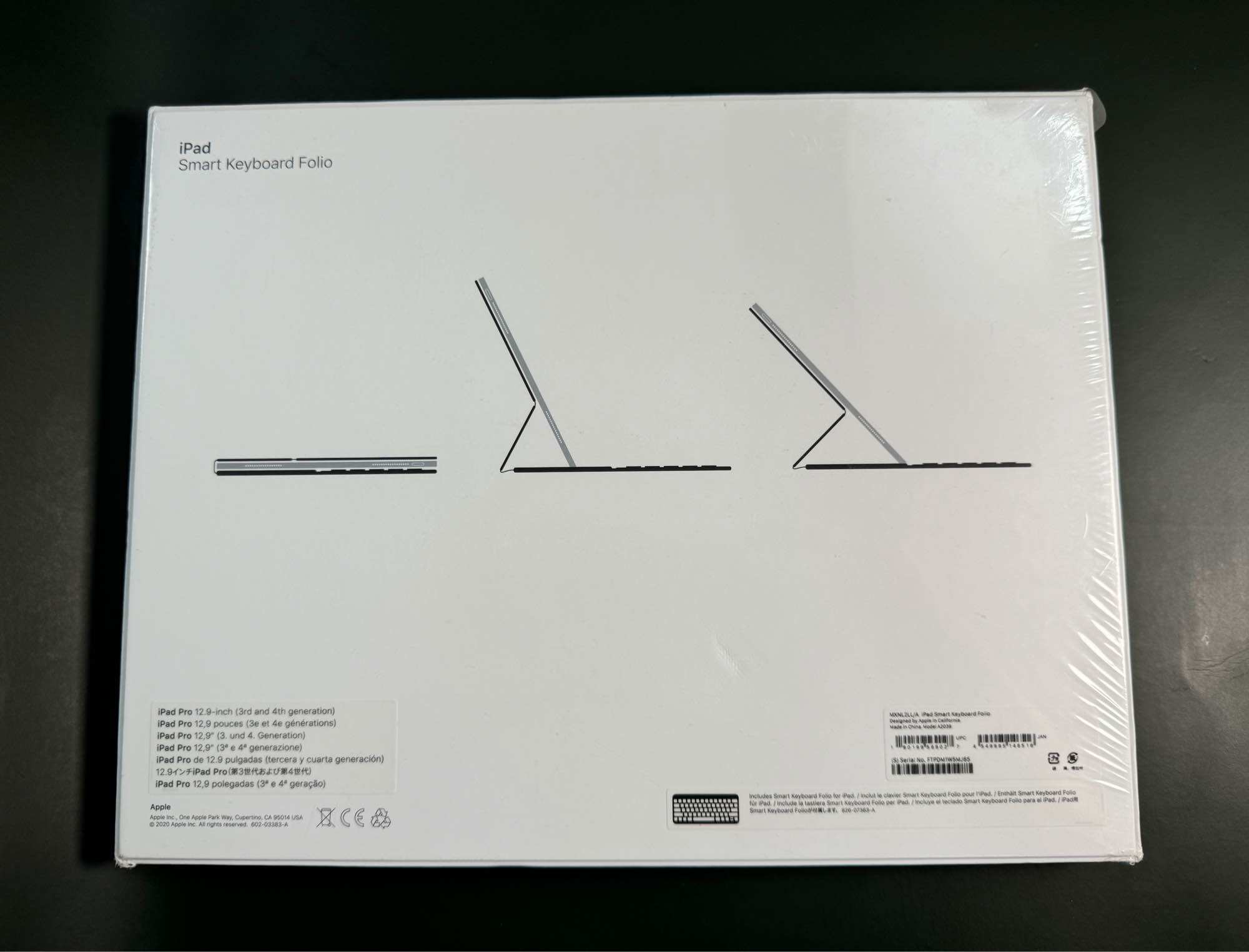Bàn phím Smart Keyboard Folio Ipad Pro 12.9" MXNL2LL/A (used,new)