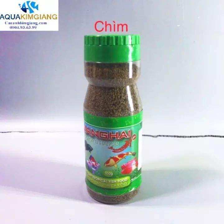 2 lọ Thức ăn cám mịn cho cá cảnh Shanghai lọ nhỏ tiện dụng 100g