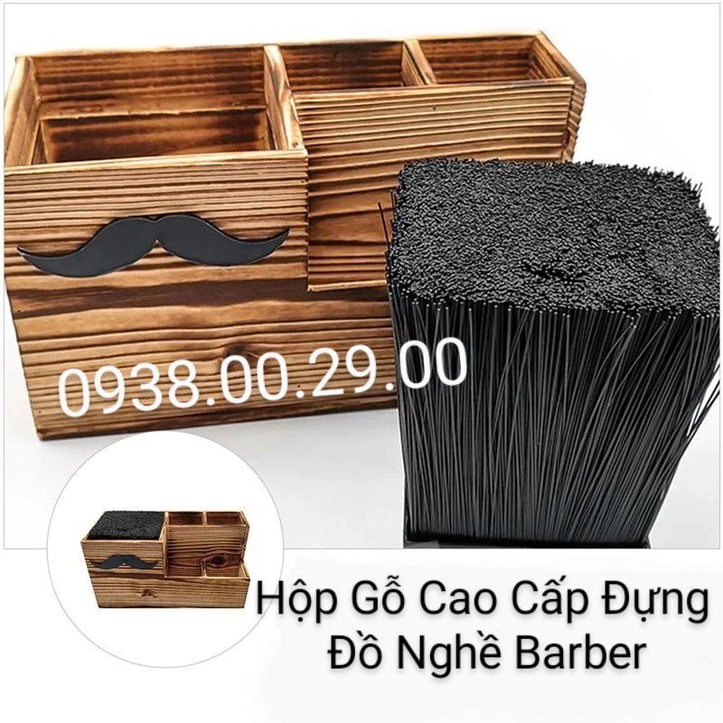Khay Đựng Tông Đơ Cắt Tóc Barber Shop. Hộp Gỗ Cắm Kéo Cắt Tóc Khay Đựng Đồ Nghề Cắt Tóc.(Ảnh thật). 
