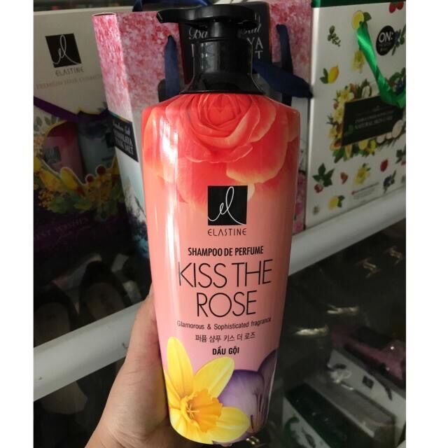 Dầu Gội Elastine 600Ml Kiss The Rose(Hương Hoa Nhài)