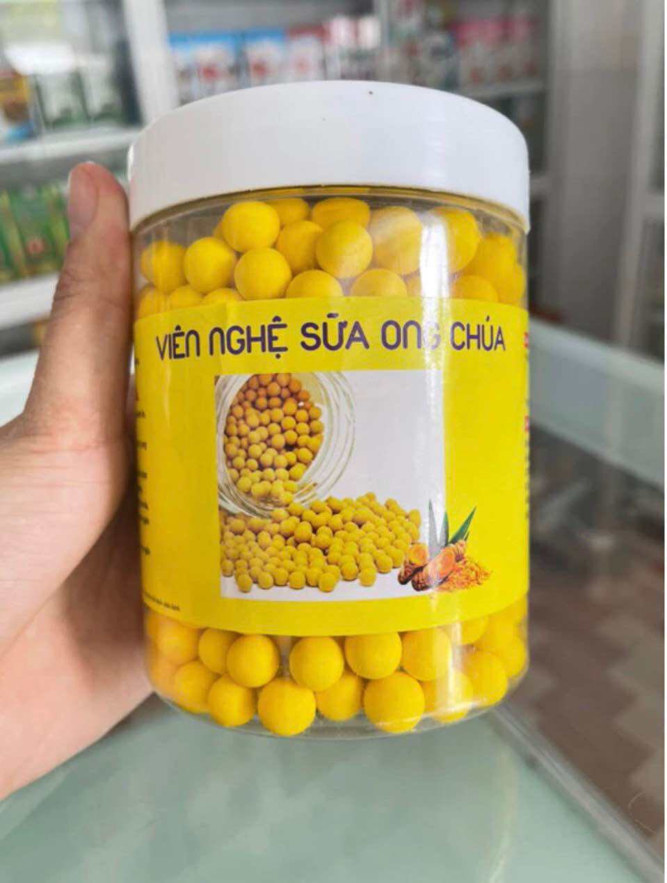 Viên Tinh Bột Nghệ Mật Ong - Hộp 500g