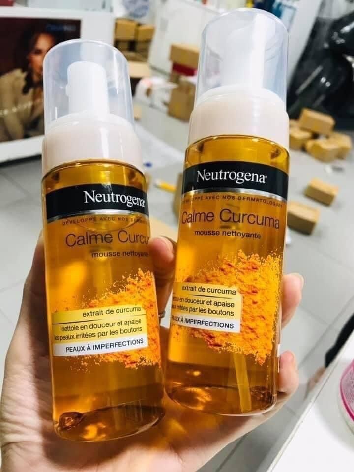 Sữa rửa mặt tạo bọt chiết xuất nghệ Neutrogen làm sáng da, chống oxy hoá và ngăn ngừa mụn
