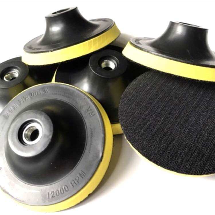 Đế đĩa chà nhám tự dính 100mm lỗ đĩa trục 10mm.