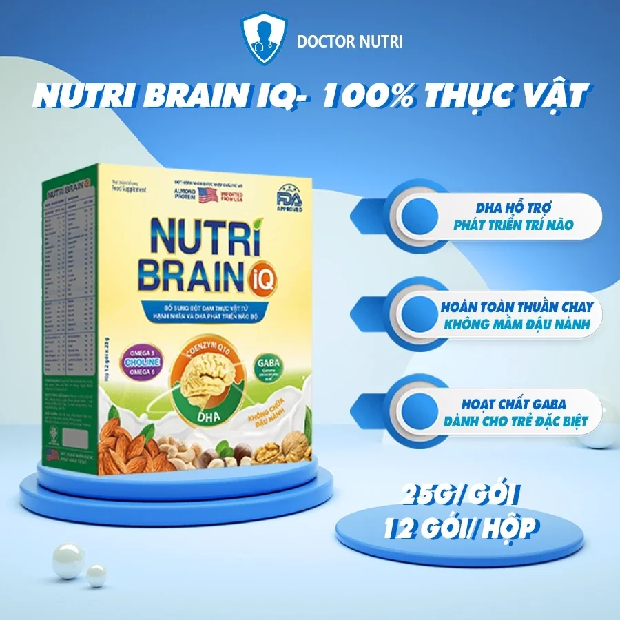 Sữa phát triển trí não cho bé NUTRI BRAIN IQ, sữa cho trẻ tự kỹ tăng động giảm chú ý