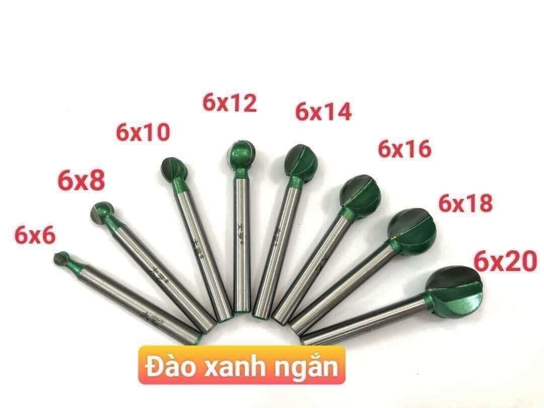 Mũi mài khắc gỗ hợp kim quả đào cốt 6 mm dùng chạm khắc tạo hình , tạo lũa