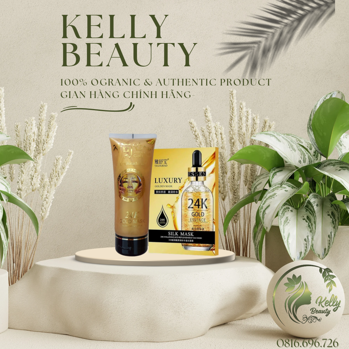 Gel lột mặt nạ vàng gold 24k 220ml chính hãng