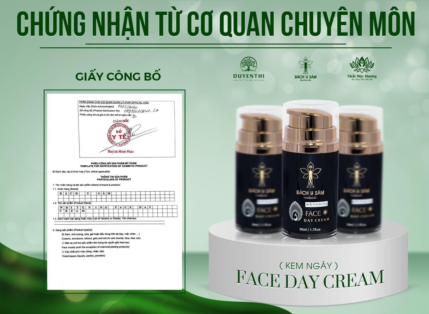 [HCM]☘Mỹ Phẩm Kem Face Ngày Bách Y Sâm