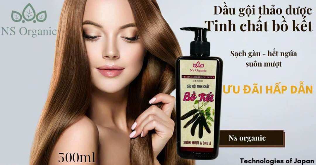 dầu gội thảo dược tinh chất bồ kết NS Ogranic 500ml