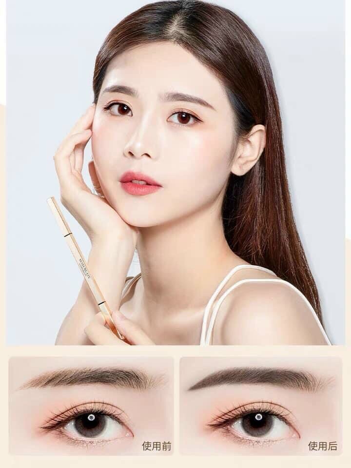 Chì kẻ mày 2 đầu Mking Pretty vàng
