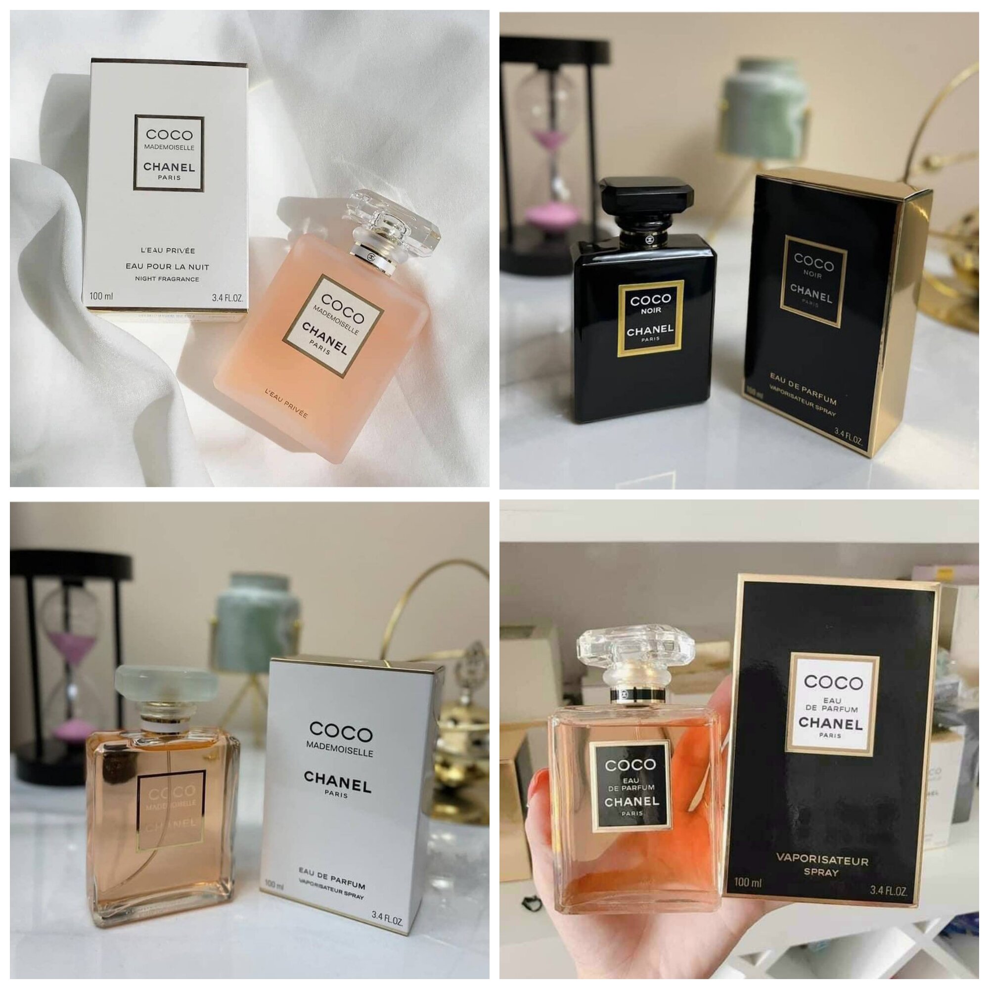 Nước hoa coco sẵn 4 màu 100ml