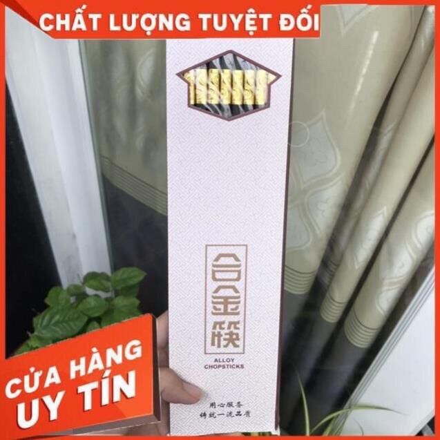❤️Đũa Hợp Kim 27CM Cao Cấp Xuất Hàn Combo 10 Đôi