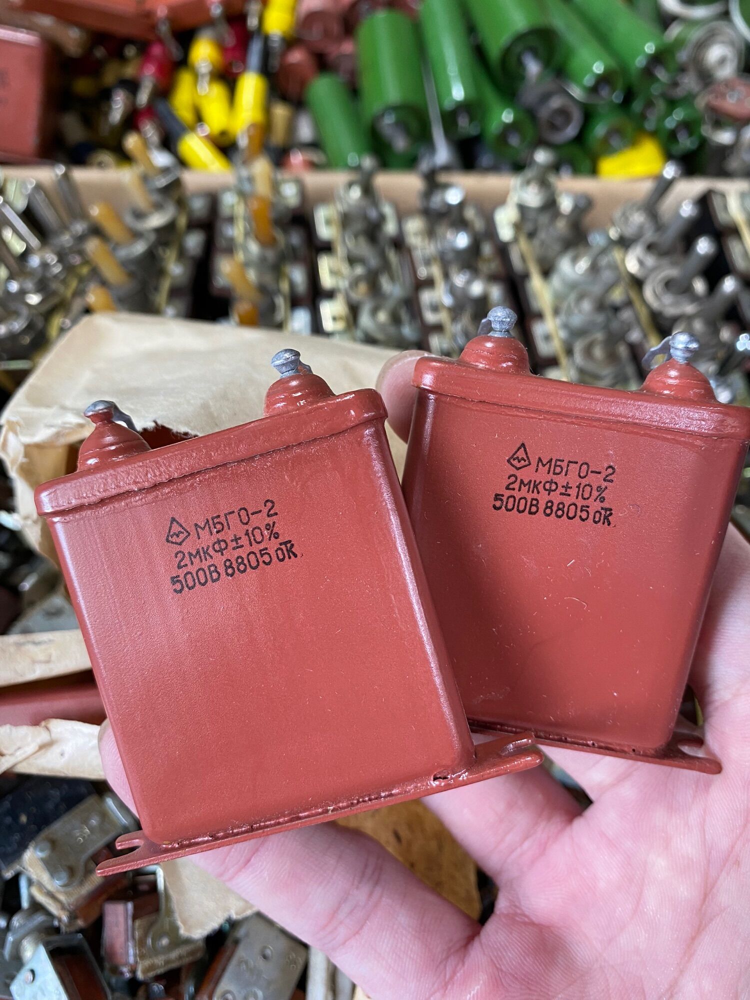 Tụ dầu mbgo -2 tụ bypass nga liên xô 2uf 2mk 500v