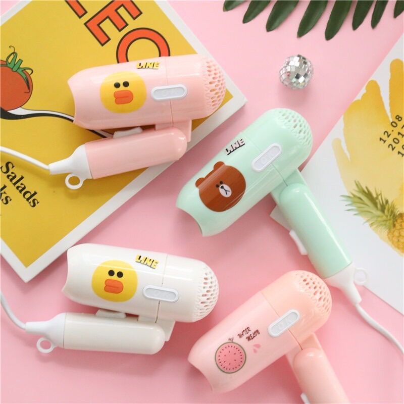 Máy Sấy Tóc Mini Icon Siêu Kute 2 Chế Độ Gấp Gọn sỉ nhận đặt hàng online