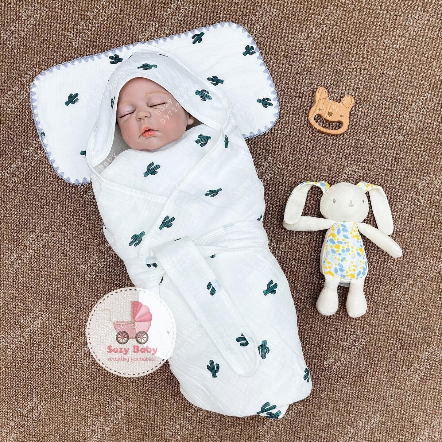 Ủ CHOÀNG XÔ CÓ ĐAI SIÊU THOÁNG MÁT CHO BÉ