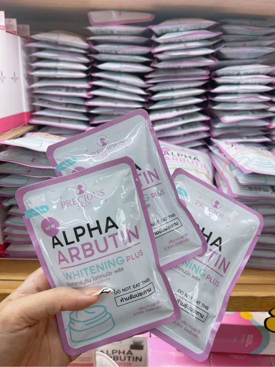 Vỉ 10viên kích trắng alpha arbutin plus thái lan