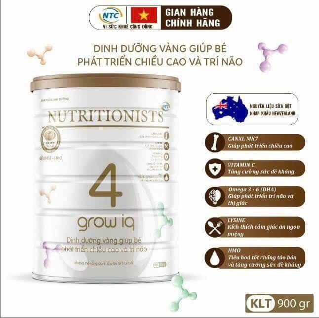SỮA NUTRITIONISTS ĐỦ SỐ 1-2-3-4 ,CANXI 900G /DATE 12/2024