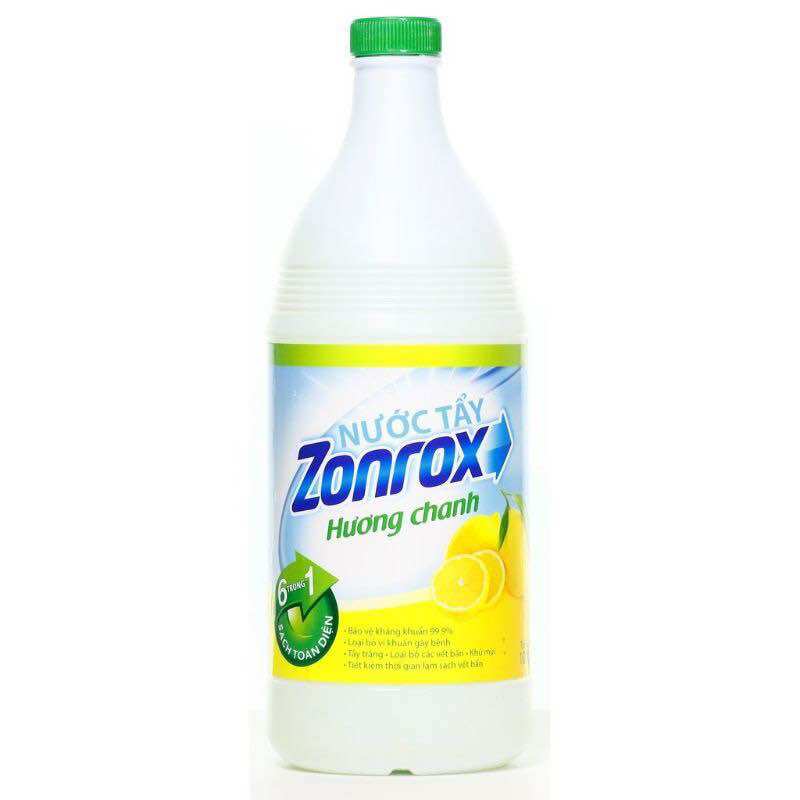 Nước tẩy trắng quần áo zonrox 500ml