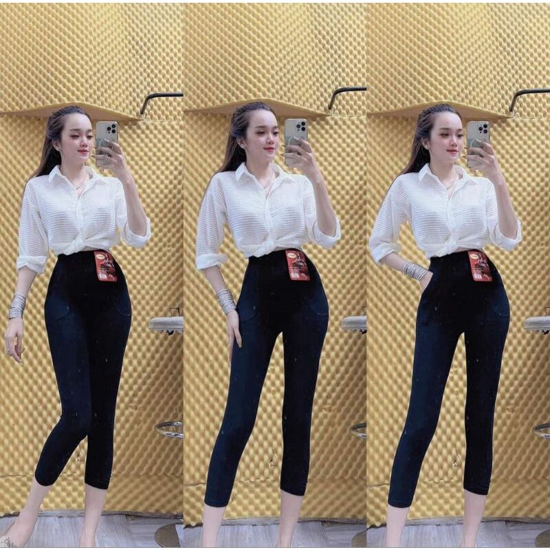 Quần Legging 7 Tac Lửng 7766  dài 71cm